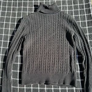Eddie Bauer knit wool turtleneck sweater rare rabbit wool